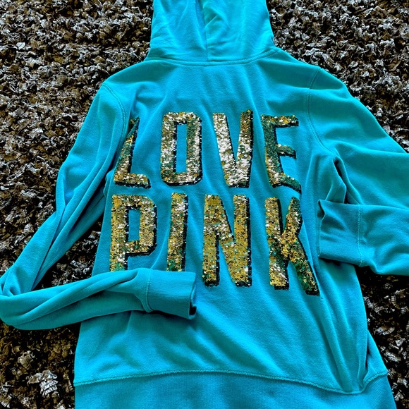 PINK Victoria's Secret Tops - Pink Valore bling hoodie